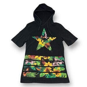 No Fear Tropical Hooded Tee Size Medium